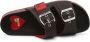 Love Moschino Leren Sliders voor Vrouwen Lente Zomer Collectie Black Dames - Thumbnail 5