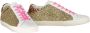 Love Moschino Glitter Low-Top Sneakers met Leren Inzetstukken Multicolor Dames - Thumbnail 2