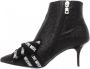 Love Moschino Glitter Zwarte Enkellaarzen Black Dames - Thumbnail 6