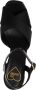 Love Moschino Fantasy Color Leren Plateau Sandalen Black Dames - Thumbnail 8