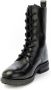 Love Moschino Stoere Veterschoenen voor Dames Zwart Dames - Thumbnail 7