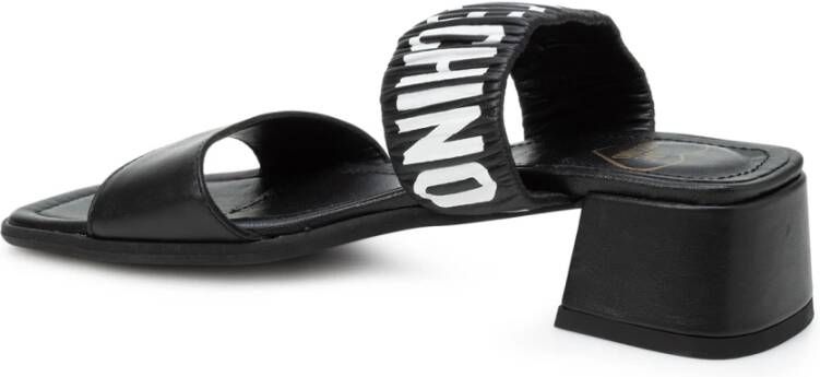 Love Moschino Slippers Logo Band in zwart - Foto 3