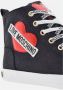 Love Moschino High Top Sneakers Black Dames - Thumbnail 7