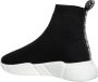 Love Moschino Zwarte sportieve sneakers met rubberen zool Black Dames - Thumbnail 5