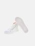 Love Moschino Hoge Top Leren Sneakers Zwarte Streep White Dames - Thumbnail 4
