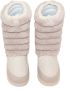 Love Moschino Imitatiebont Gewatteerde Trekkoordlaarzen White Dames - Thumbnail 5