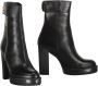 Love Moschino Laarzen van kalfsleer met zijrits Black Dames - Thumbnail 2