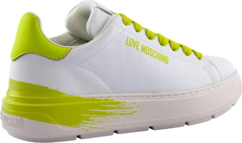 Love Moschino Witte Casual Sneakers White Dames