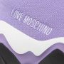 Love Moschino Paarse Logo Sokken Lichtgewicht Textiel Purple Dames - Thumbnail 3