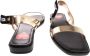 Love Moschino Platte sandalen Zwart Dames - Thumbnail 3