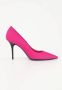 Love Moschino Fuchsia Feestpumps met Contrasterend Logo Roze Dames - Thumbnail 6