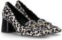 Love Moschino Sneakers met luipaardprint van ponyhaar White Dames - Thumbnail 2