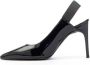 Moschino Zwarte lakleren pumps met puntige neus en open hiel Black Dames - Thumbnail 3