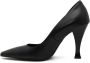 Moschino Liefde Schoenen Zwart Leren Hakken - Thumbnail 3