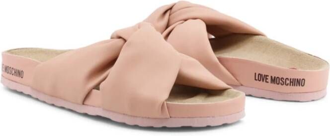 Love Moschino Lente Zomer Dames Synthetische Sliders Roze Dames