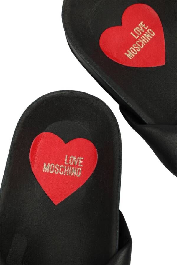 Love Moschino Sliders Zwart Dames