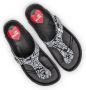 Love Moschino Leren Flip Flops met Gesp Detail Black Dames - Thumbnail 8