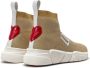 Love Moschino Platinum Lurex Sneakers Ja15123 Beige Dames - Thumbnail 3