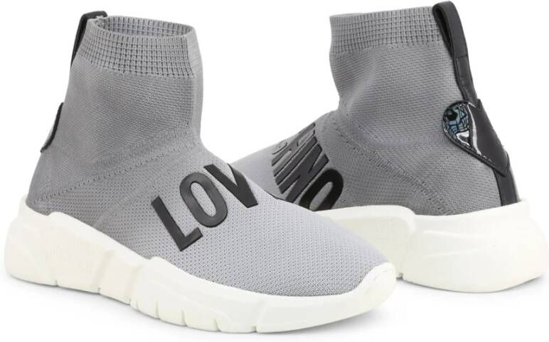 Love Moschino Dames Herfst Winter Sneakers Grijs Dames