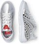 Love Moschino Zilveren Synthetisch Leren Sneakers Grijs Dames - Thumbnail 3