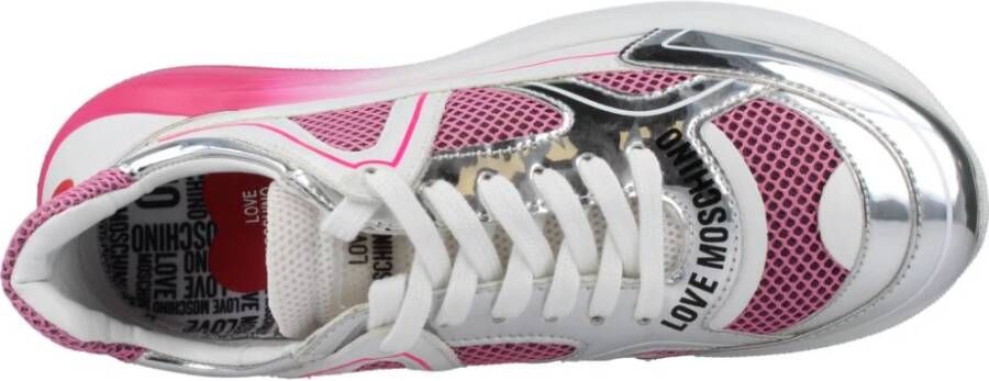 Love Moschino Stijlvolle Sneakers voor Vrouwen Pink Dames