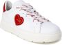 Love Moschino Sneakerd.bold40 vitello bianco+ross Ja15384G1Gia110B Rood Dames - Thumbnail 6