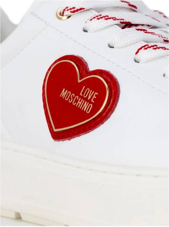 Love Moschino Rode Sneakers met Stijl Rood Dames