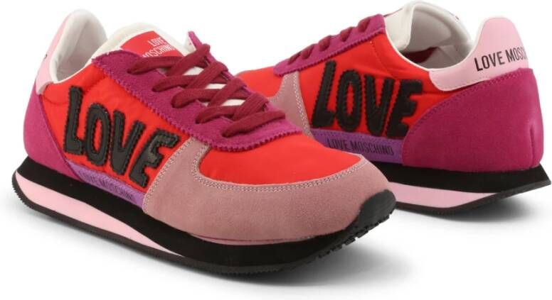 Love Moschino Dames Sneakers Lente Zomer Collectie Stijl Ja15322G1Ein2 Rood Dames