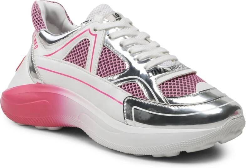 Love Moschino Dames Lente Zomer Sneakers Stijl Ja15016G1Giq Wit Dames