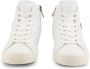 Love Moschino Dames Leren Sneakers met Geborduurde Details White Dames - Thumbnail 3