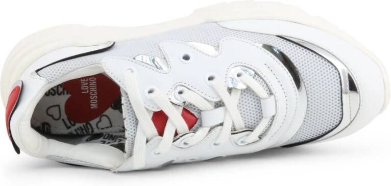 Love Moschino Dames Platform Sneakers Stijl Ja15153G1Bim Wit Dames