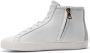 Love Moschino Dames Leren Sneakers met Geborduurde Details White Dames - Thumbnail 8
