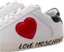 Love Moschino Dames Leren Sneakers Herfst Winter Collectie White Dames - Thumbnail 11