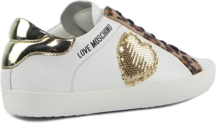 Love Moschino Stijlvolle Sneakers voor Dames Wit Dames