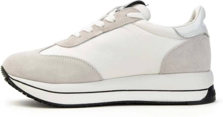 Love Moschino Nylon Sneakers met Hart Logo Wit Dames