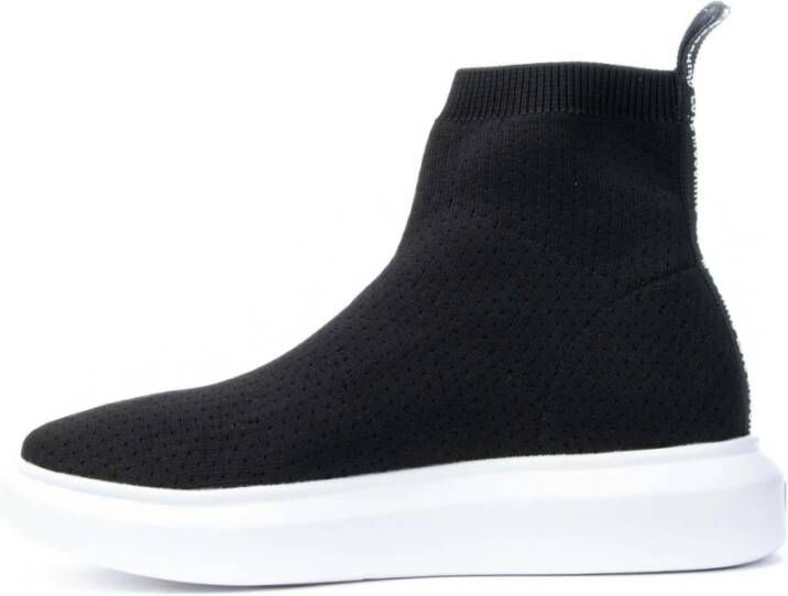 Love Moschino Stijlvolle Stretchy Sneakers voor modebewuste vrouwen Zwart Dames