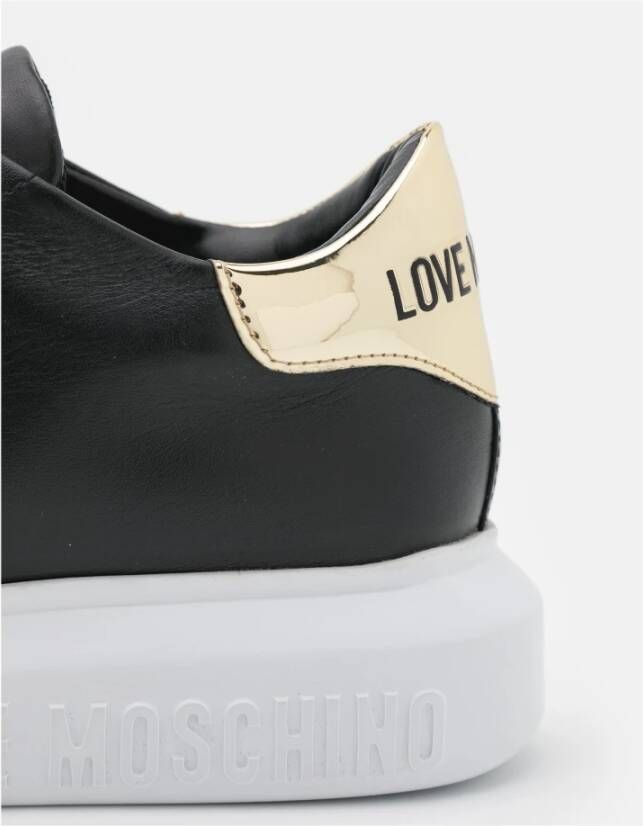 Love Moschino Abstracte lage sneakers Zwart Dames