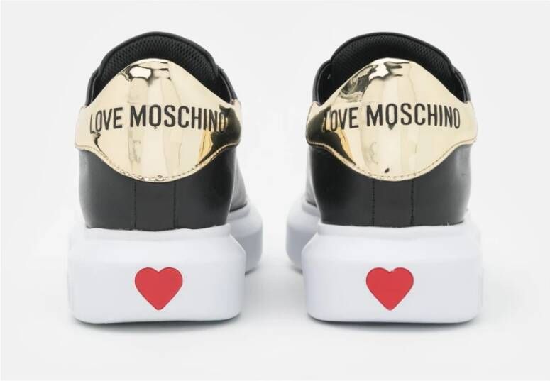 Love Moschino Abstracte lage sneakers Zwart Dames