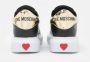 Love Moschino Witte Dames Sneakers van Kunstleer Black Dames - Thumbnail 7