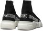 Love Moschino Sock Style Sneakers With Logo Zwart Dames - Thumbnail 3