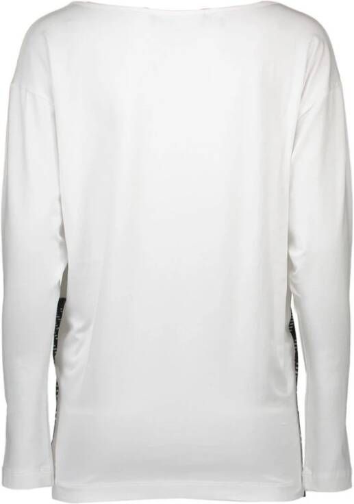 Love Moschino Stijlvol Wit Boot Hals Dames Top