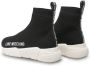 Love Moschino Lente Zomer Dames Sneakers met Rubberen Zool Black Dames - Thumbnail 7