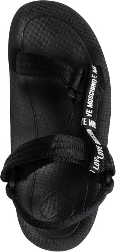 Love Moschino Verstelbare Band Sandalen Black Dames