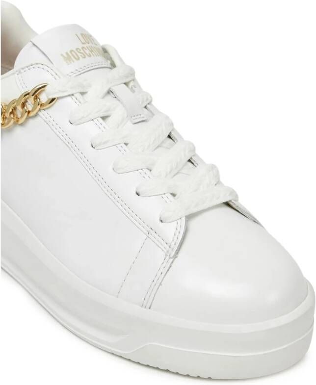Love Moschino Witte lage sneakers