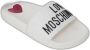 Love Moschino Witte rubberen zool slippers White Dames - Thumbnail 7