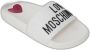 Love Moschino Witte rubberen zool slippers White Dames - Thumbnail 4