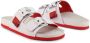 Love Moschino Leren Sliders voor Dames Lente Zomer Collectie White Dames - Thumbnail 2