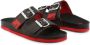 Love Moschino Leren Sliders voor Lente Zomer Collectie Black - Thumbnail 2