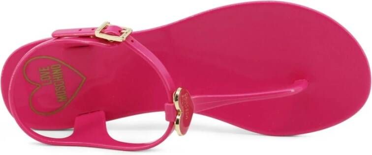 Love Moschino Zomer Flip Flops voor Vrouwen Pink Dames