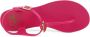 Love Moschino Platte Sandalen voor Dames Collectie Primavera Verano Rood Dames - Thumbnail 7